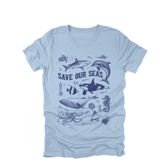 Save Our Seas Shirt Ocean Animals Graphic Tee Marine Life Conservation Shirt