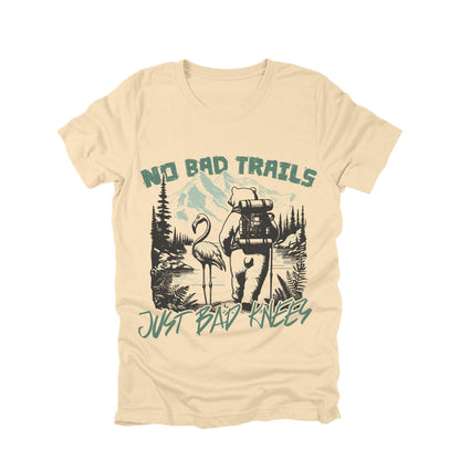 No Bad Trails Just Bad Knees Shirt Funny Hiking Bear Graphic Tee Outdoor Humor Shirt