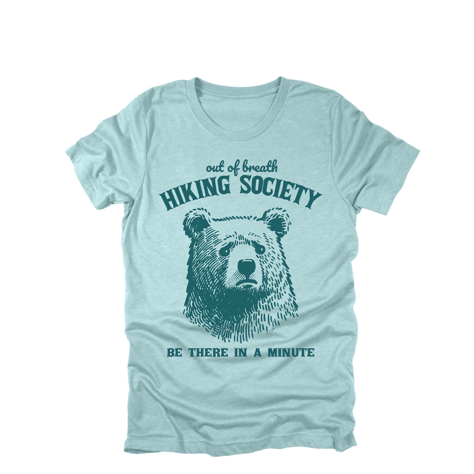 Out of Breath Hiking Society Bear Shirt Funny Hiking Graphic Tee Mountain Hiker Gift