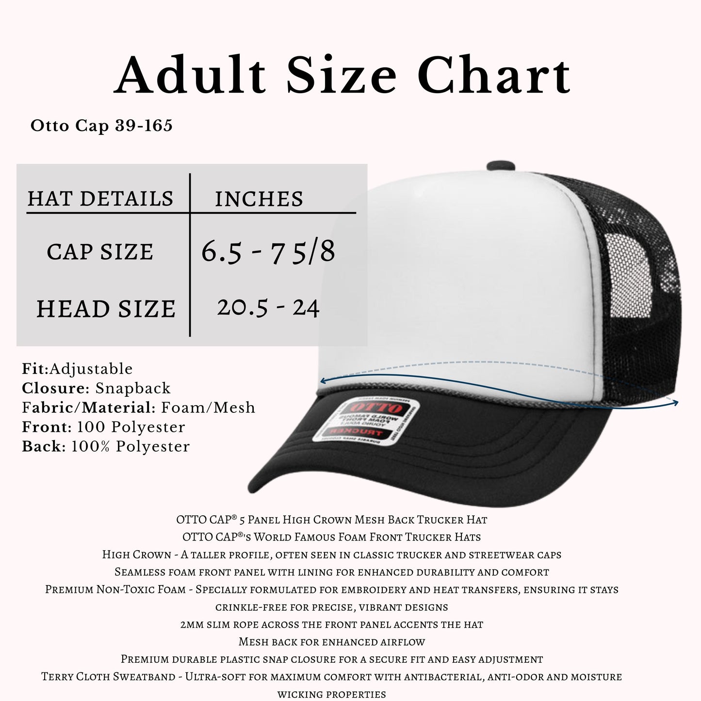 Custom Logo Foam Trucker Hat – Otto 39-165 Personalized Cap