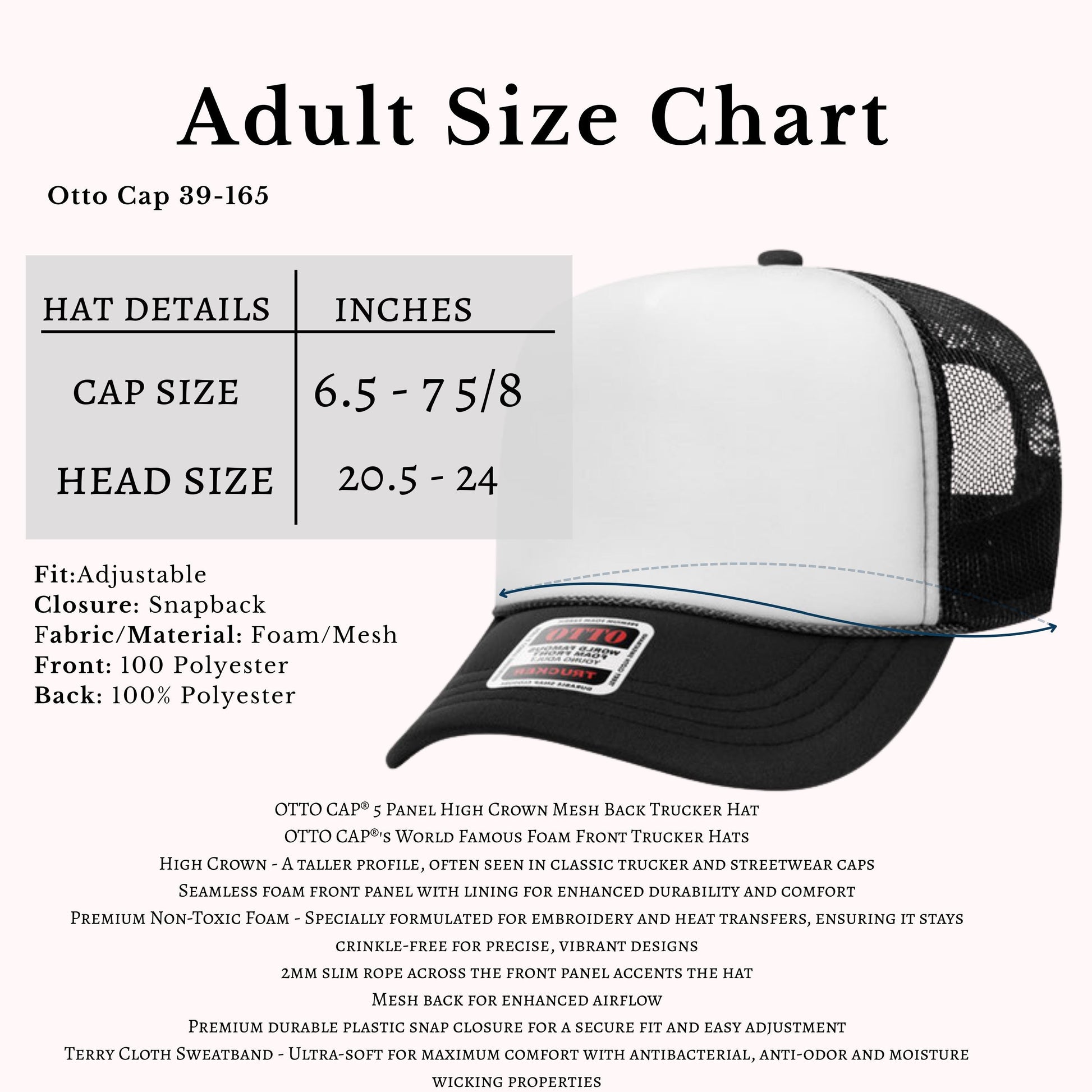 Custom Boat Drawing Foam Trucker Hat – Otto 39-165 Personalized Boat Logo Cap