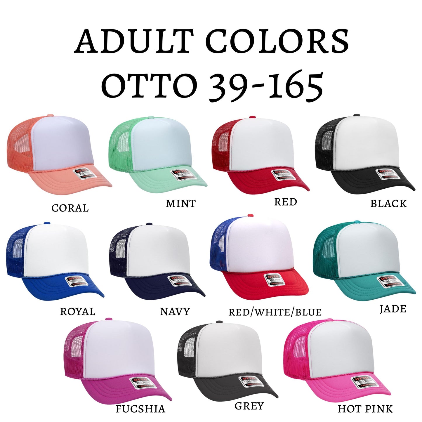 Custom Boat Drawing Foam Trucker Hat – Otto 39-165 Personalized Boat Logo Cap