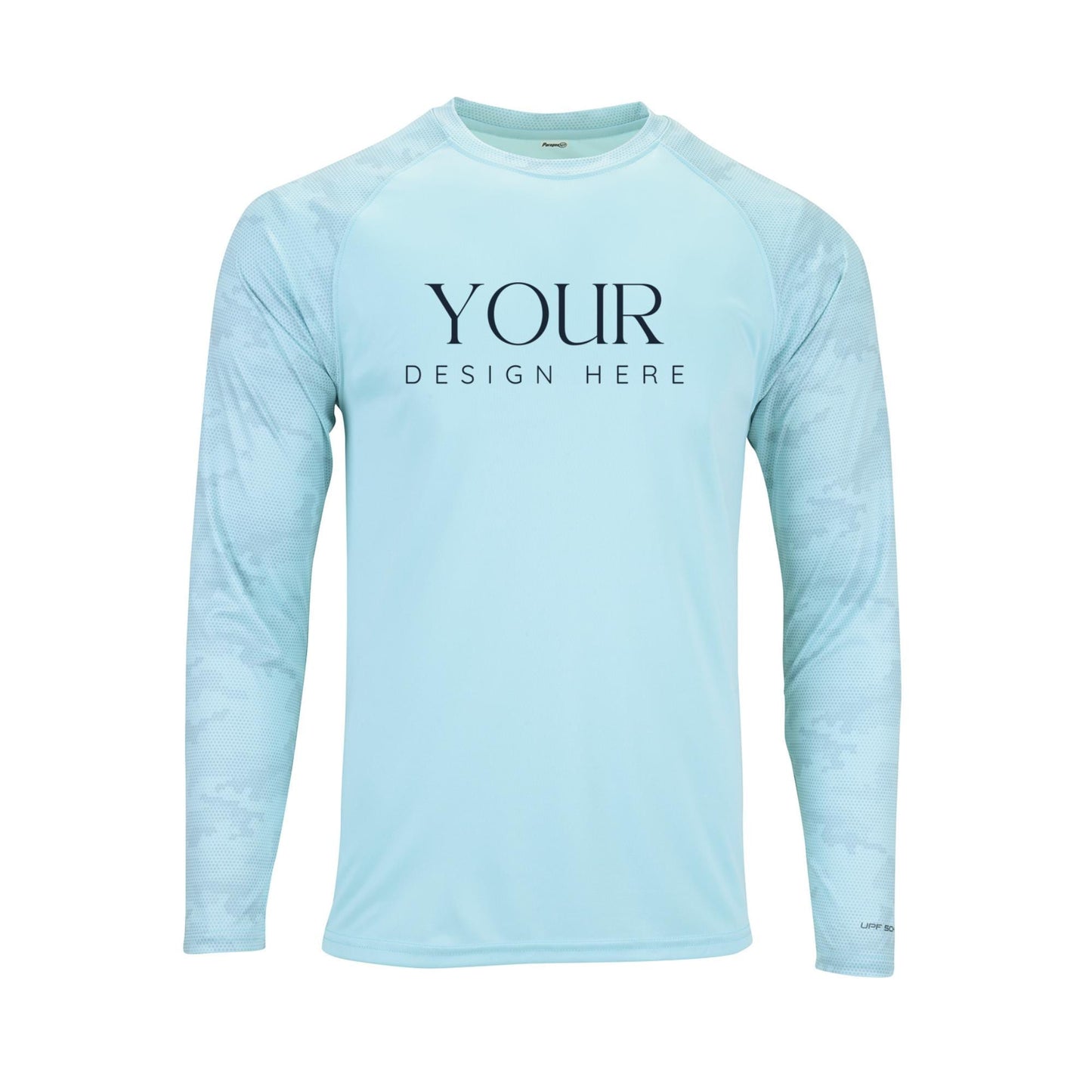 Custom Logo Cayman Camo Long Sleeve UPF 50+ Performance Sun Protection Shirts