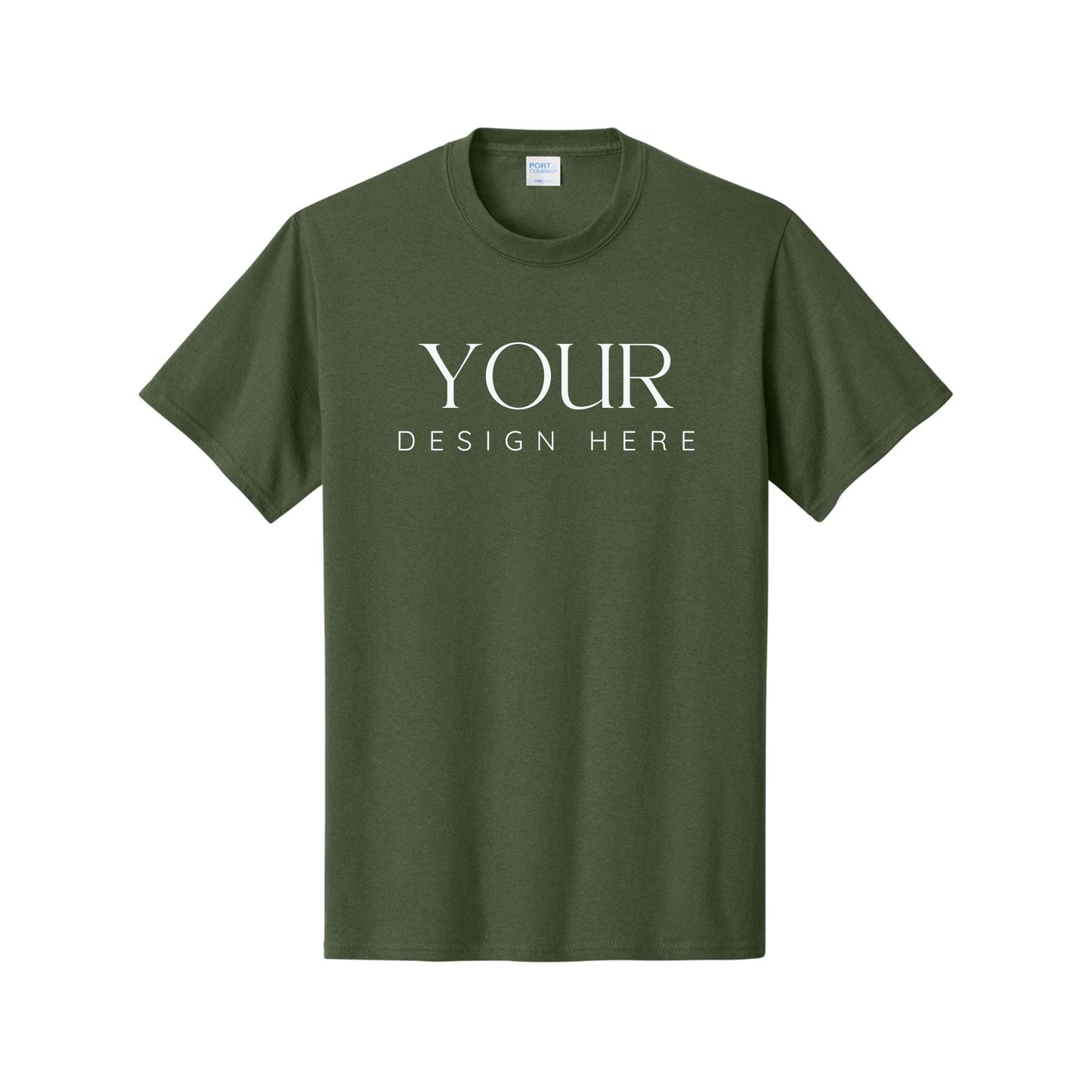 Port and Company PC54 Custom T Shirt, Core Cotton Tee, Personalized Shirt, Custom Logo Shirt, Unisex T Shirt