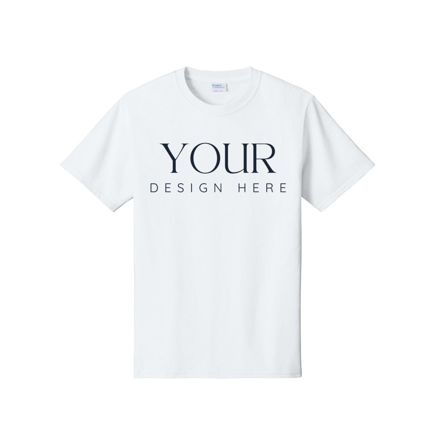 Port and Company PC54 Custom T Shirt, Core Cotton Tee, Personalized Shirt, Custom Logo Shirt, Unisex T Shirt