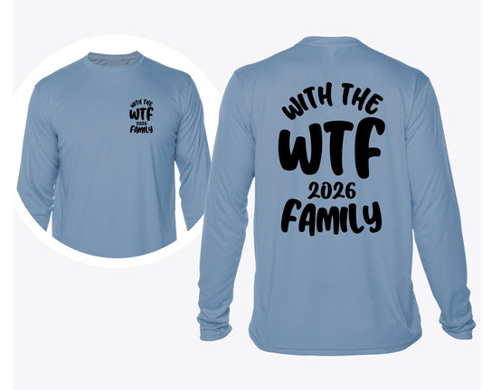 UPF 50+ WTF With the Family Matching Beach Trip Outfits Personalized Family Vacation Shirts