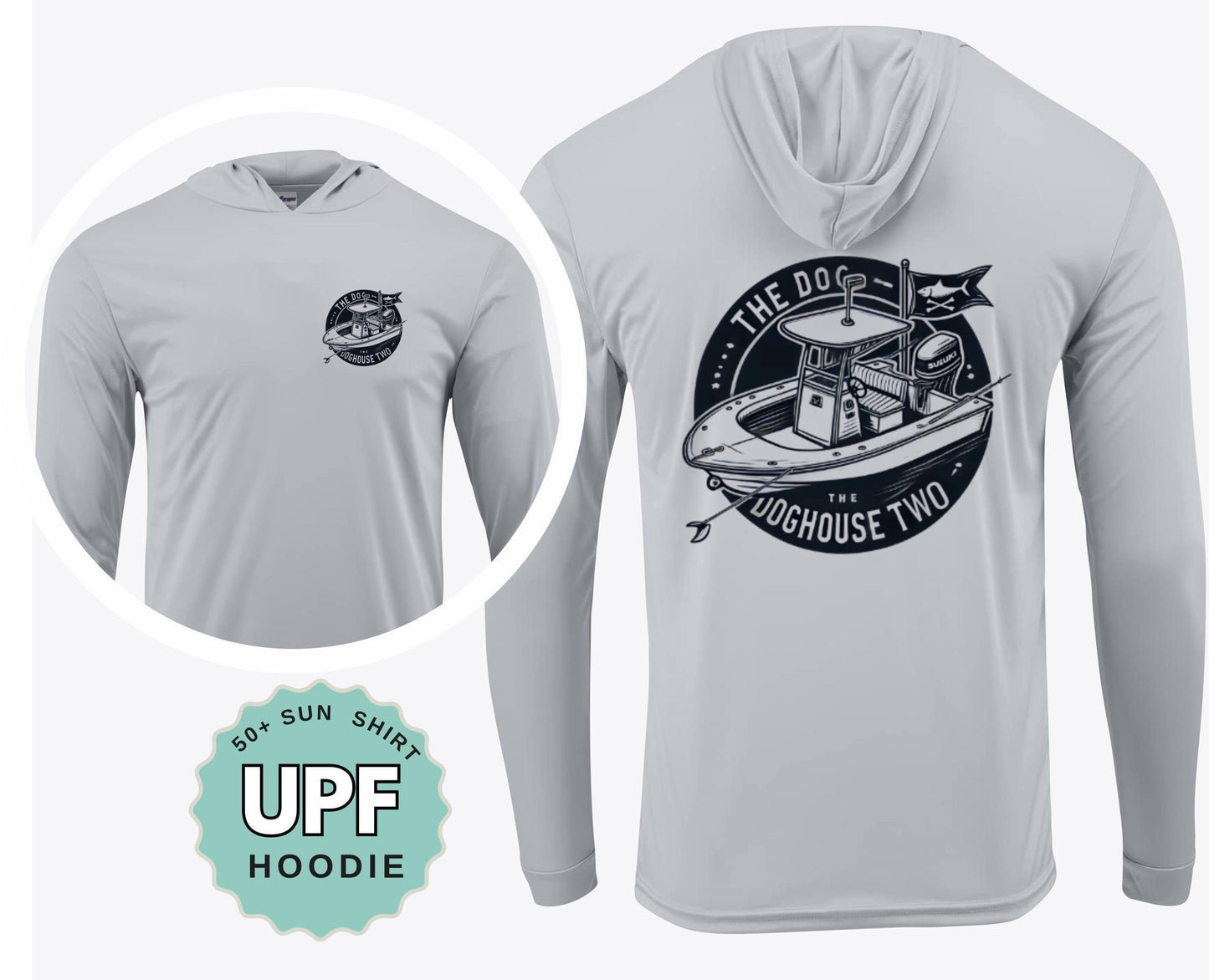 custom upf 50 hoodie long sleeve performance sun shirt moisture wicking personalized hoodie custom design logo text adult upf hoodie