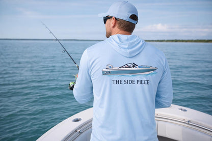 Custom Boat Name UPF 50 Hoodie Long Sleeve Sun Shirt Boating Hoodie