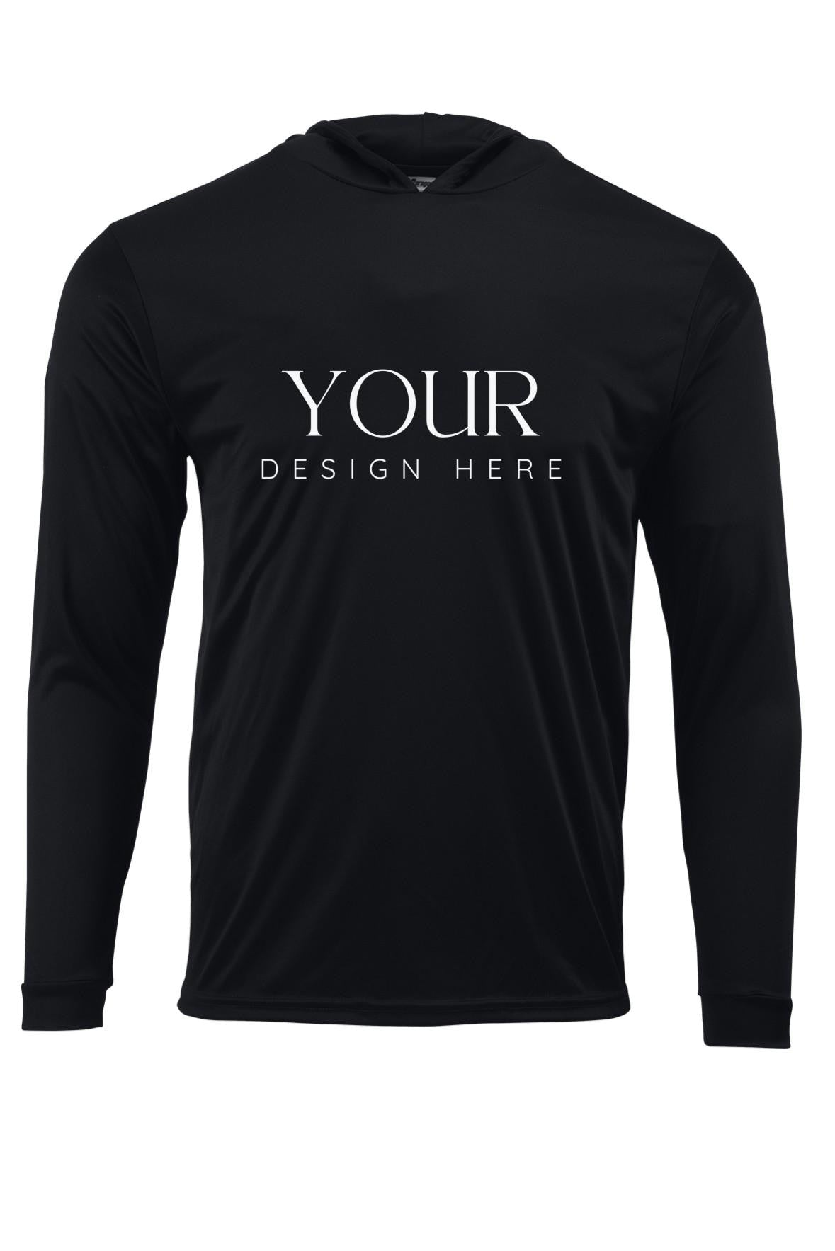 UPF 50 sun hoodie lightweight long sleeve UV protection shirt with hood breathable fishing shirt for men sun shirt for boating outdoors