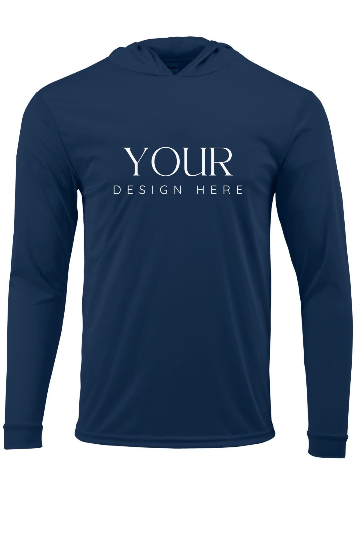 custom upf 50 hoodie long sleeve performance sun shirt moisture wicking personalized hoodie custom design logo text adult upf hoodie