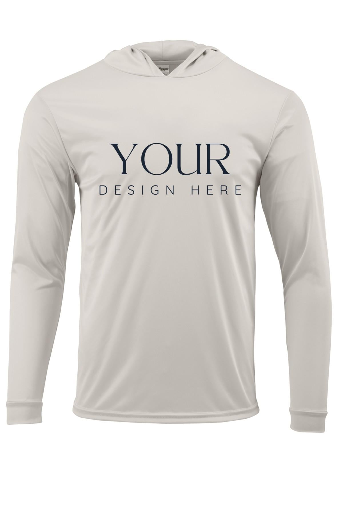 custom upf 50 hoodie long sleeve performance sun shirt moisture wicking personalized hoodie custom design logo text adult upf hoodie