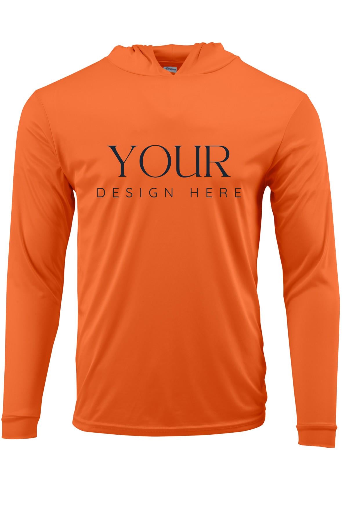 custom upf 50 hoodie long sleeve performance sun shirt moisture wicking personalized hoodie custom design logo text adult upf hoodie