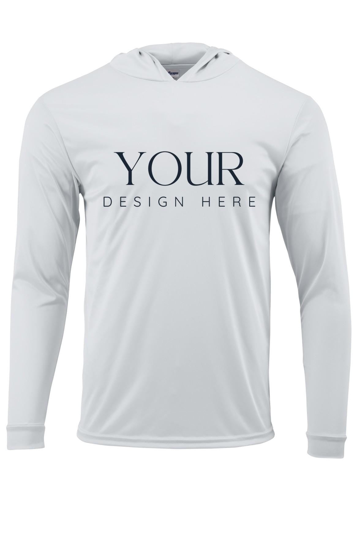 Custom UPF 50 sun shirt long sleeve hoodie quick dry moisture wicking breathable shirt lightweight personalized UV protection outdoor gear