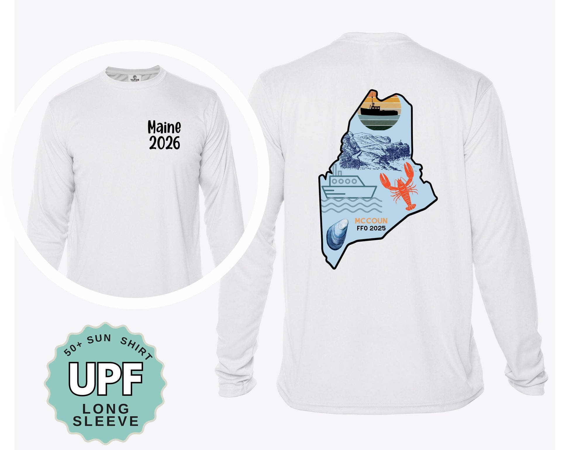 Custom Family Vacation Sun Shirt: UPF 50+ Moisture Wicking Travel Tee