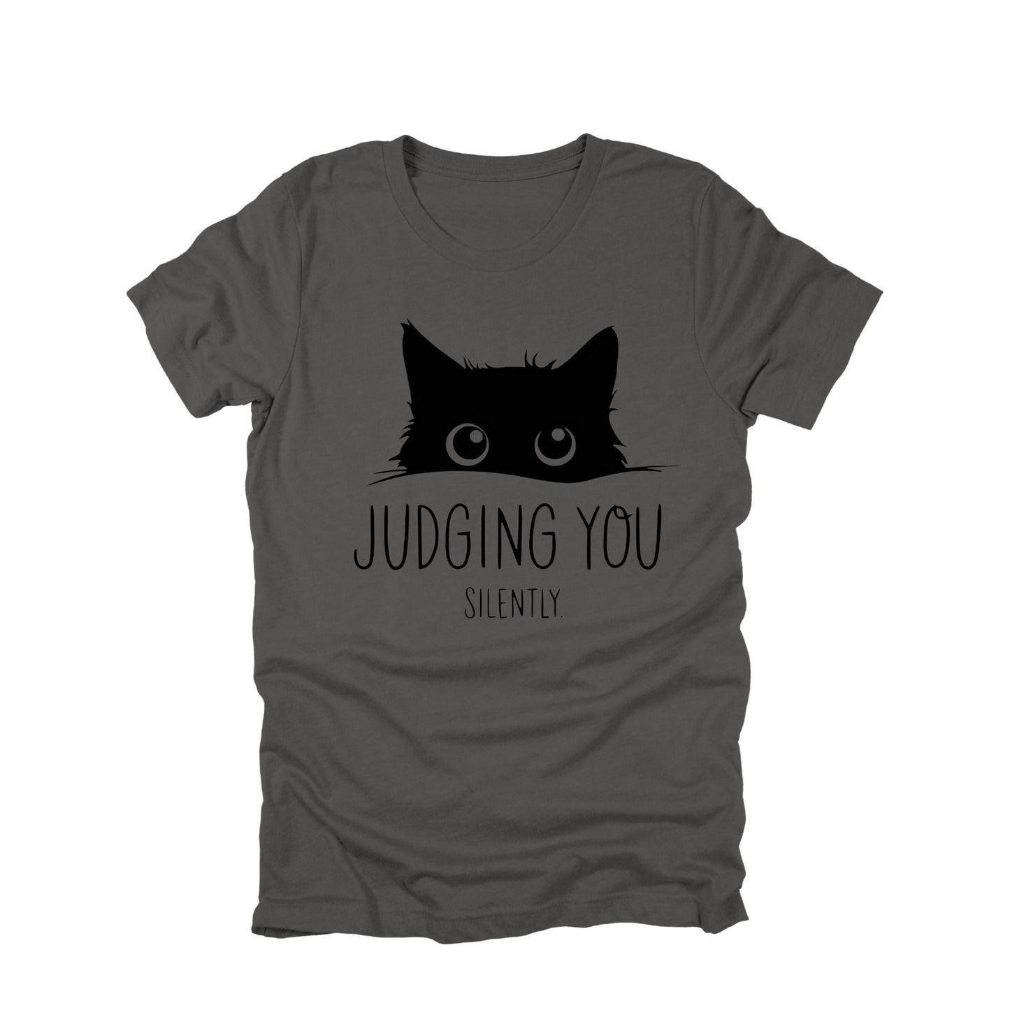 Judging You Silently Cat Shirt, Funny Cat Shirt, Cat Lover Humor Tee, Sarcastic Cat Graphic Tee, Cat Owner Shirt