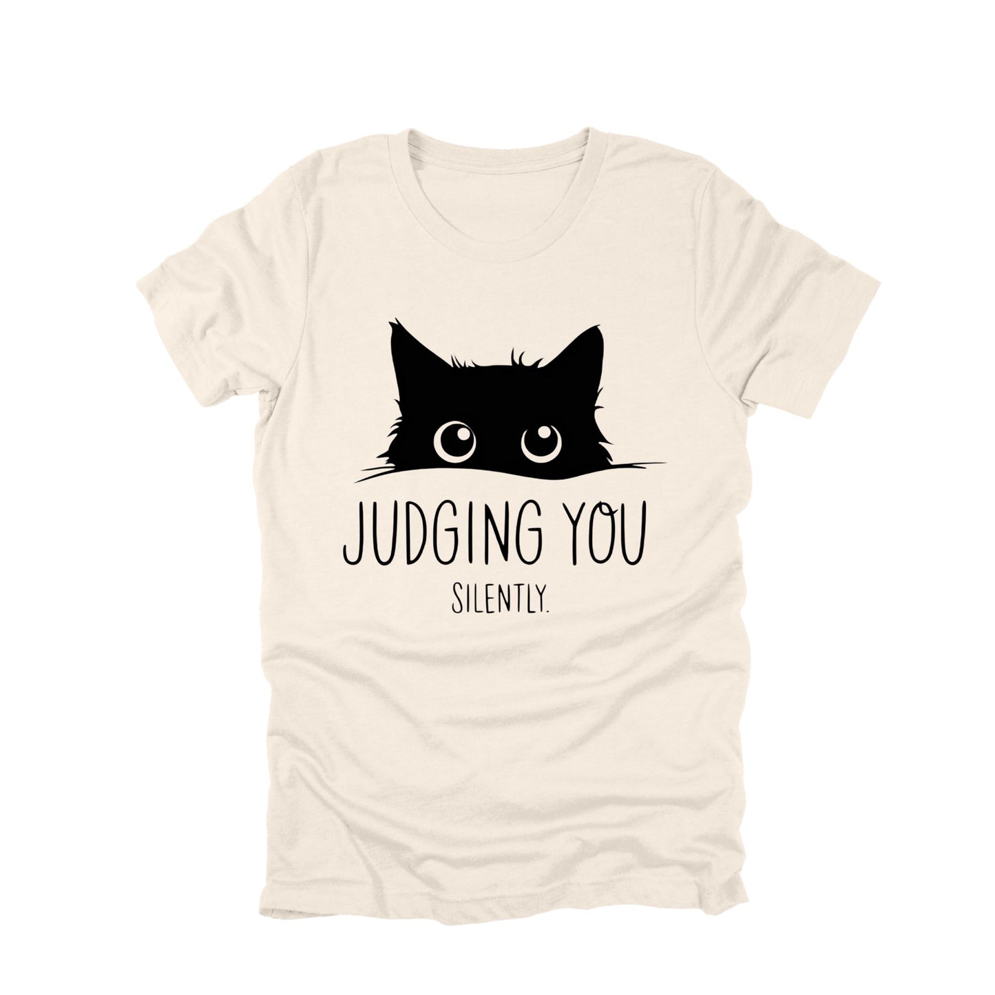 Judging You Silently Cat Shirt, Funny Cat Shirt, Cat Lover Humor Tee, Sarcastic Cat Graphic Tee, Cat Owner Shirt