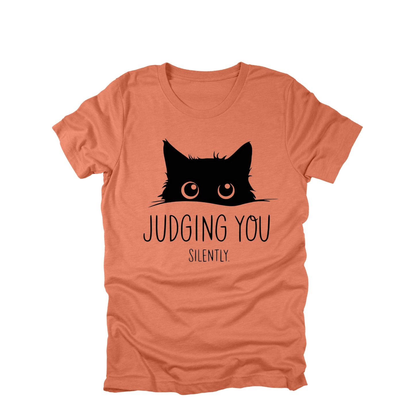 Judging You Silently Cat Shirt, Funny Cat Shirt, Cat Lover Humor Tee, Sarcastic Cat Graphic Tee, Cat Owner Shirt