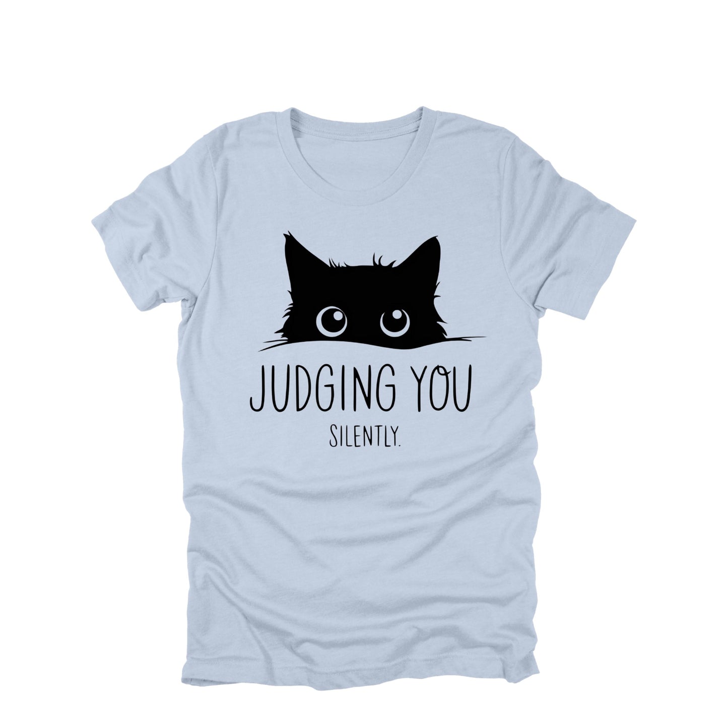 Judging You Silently Cat Shirt, Funny Cat Shirt, Cat Lover Humor Tee, Sarcastic Cat Graphic Tee, Cat Owner Shirt
