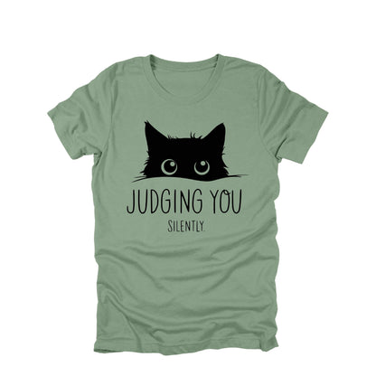 Judging You Silently Cat Shirt, Funny Cat Shirt, Cat Lover Humor Tee, Sarcastic Cat Graphic Tee, Cat Owner Shirt