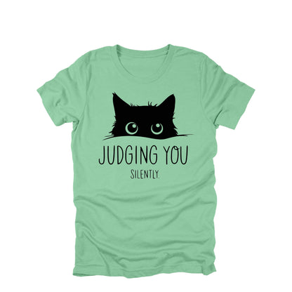 Judging You Silently Cat Shirt, Funny Cat Shirt, Cat Lover Humor Tee, Sarcastic Cat Graphic Tee, Cat Owner Shirt
