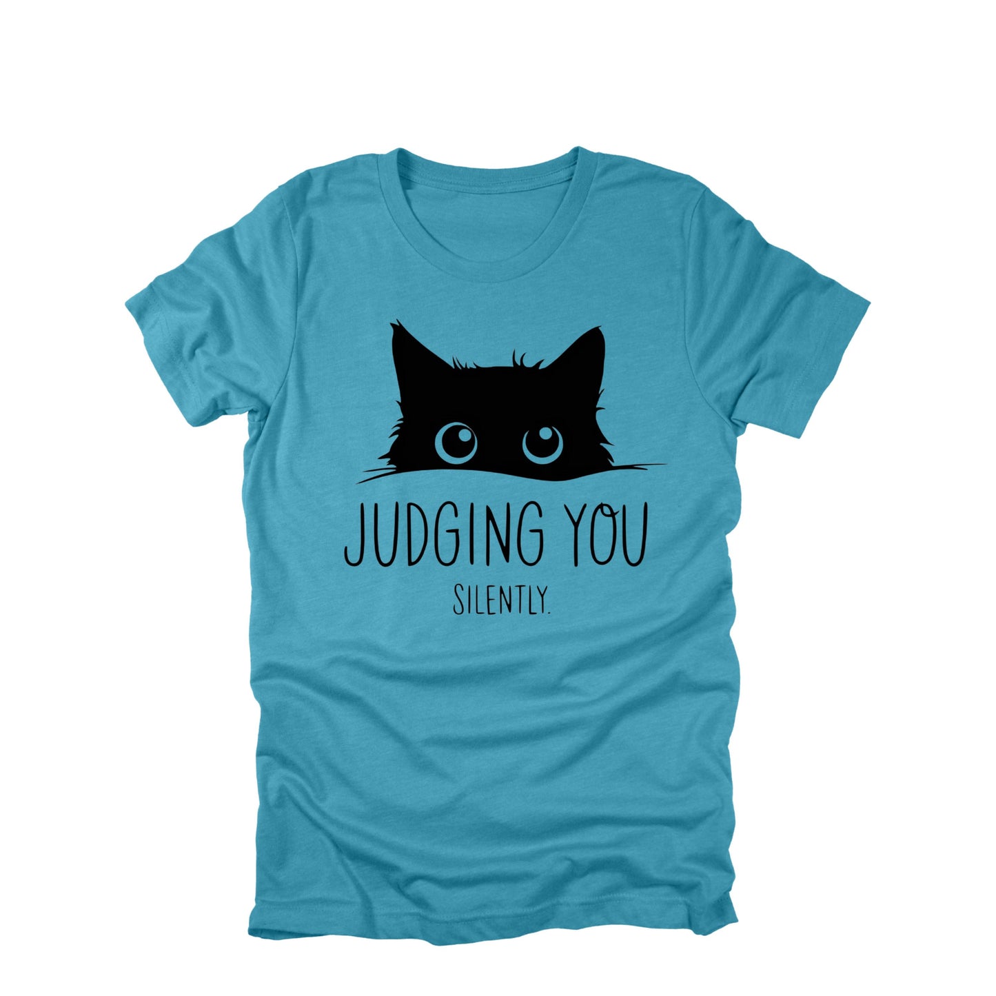Judging You Silently Cat Shirt, Funny Cat Shirt, Cat Lover Humor Tee, Sarcastic Cat Graphic Tee, Cat Owner Shirt