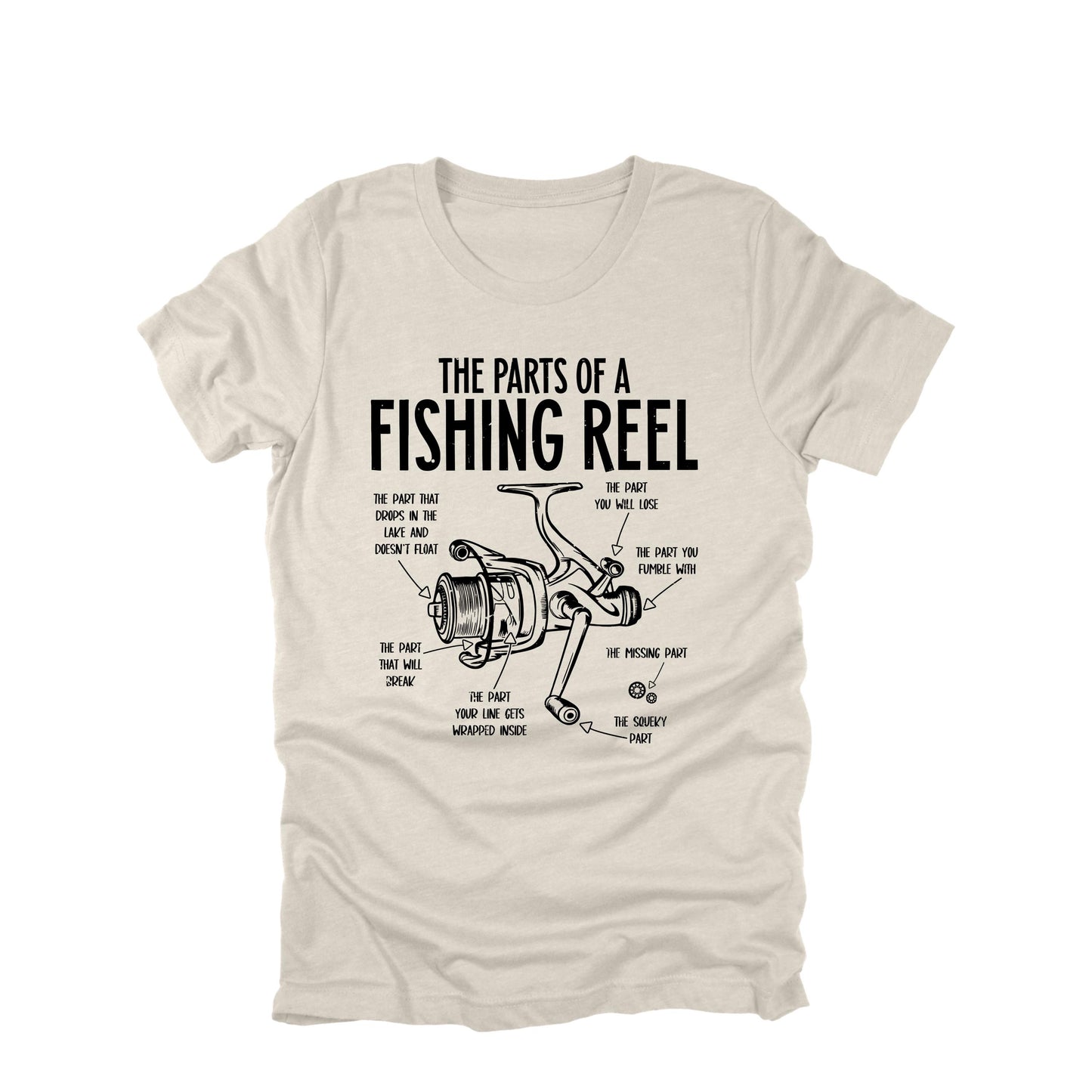 Parts of a Fishing Reel Funny Fishing Shirt, Fishing Shirt, Dad Lake Boat Trip Gift for Fishermen, Father's Day Mens Fishing T-Shirt