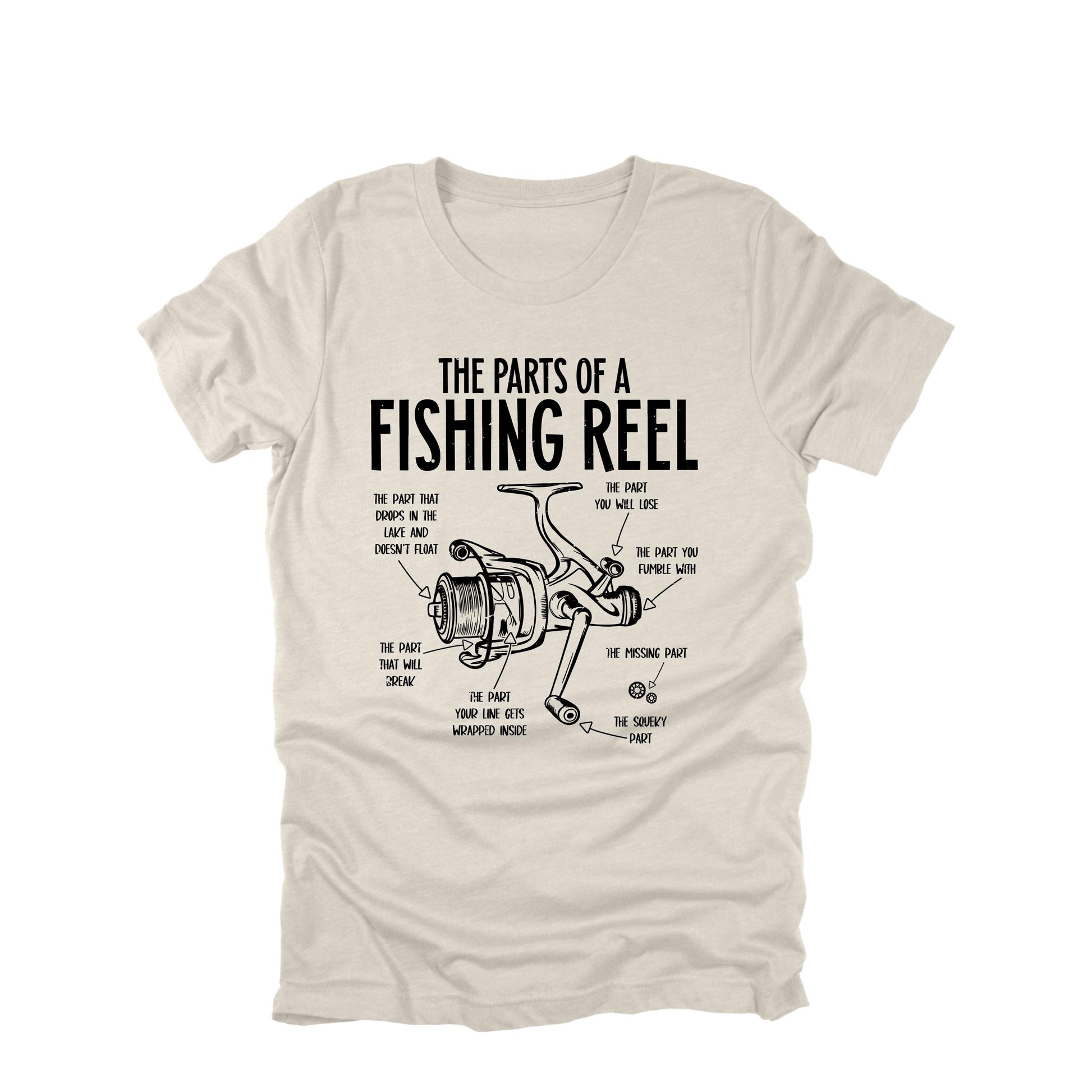 Parts of a Fishing Reel Funny Fishing Shirt, Fishing Shirt, Dad Lake Boat Trip Gift for Fishermen, Father's Day Mens Fishing T-Shirt