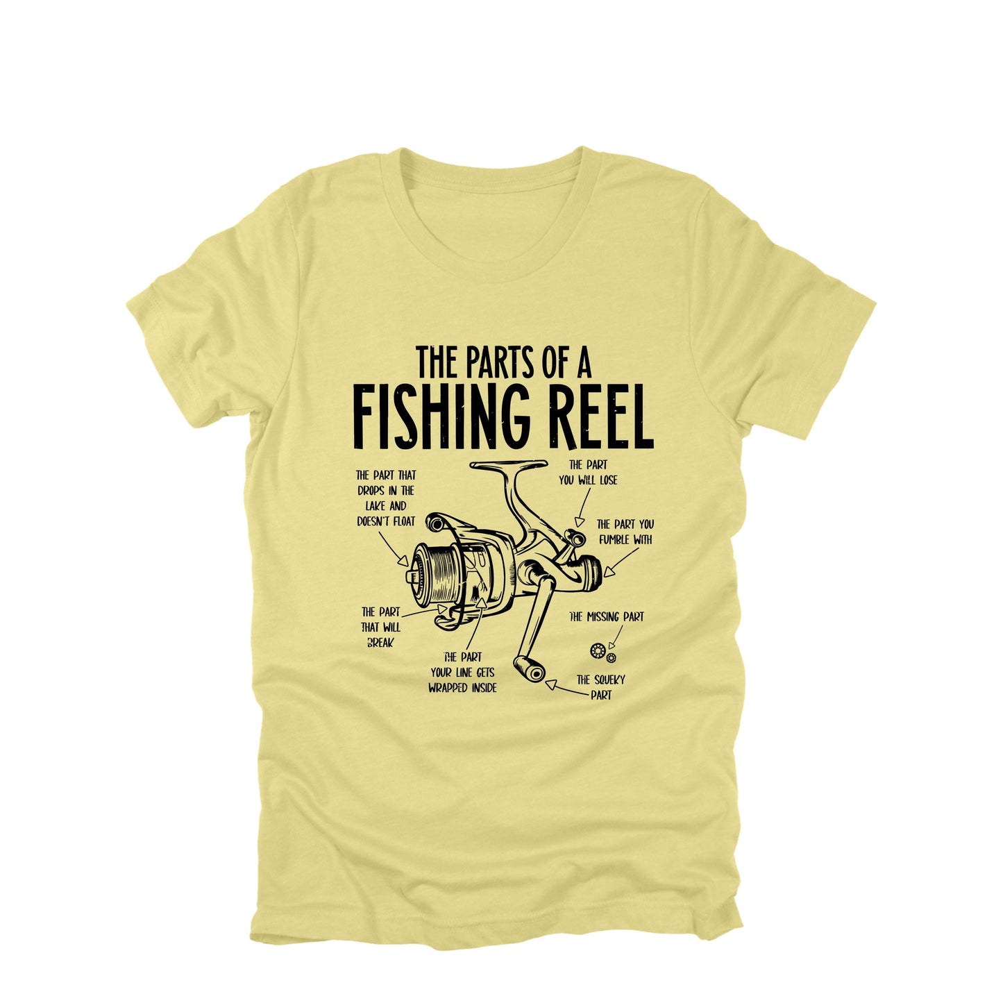 Parts of a Fishing Reel Funny Fishing Shirt, Fishing Shirt, Dad Lake Boat Trip Gift for Fishermen, Father's Day Mens Fishing T-Shirt