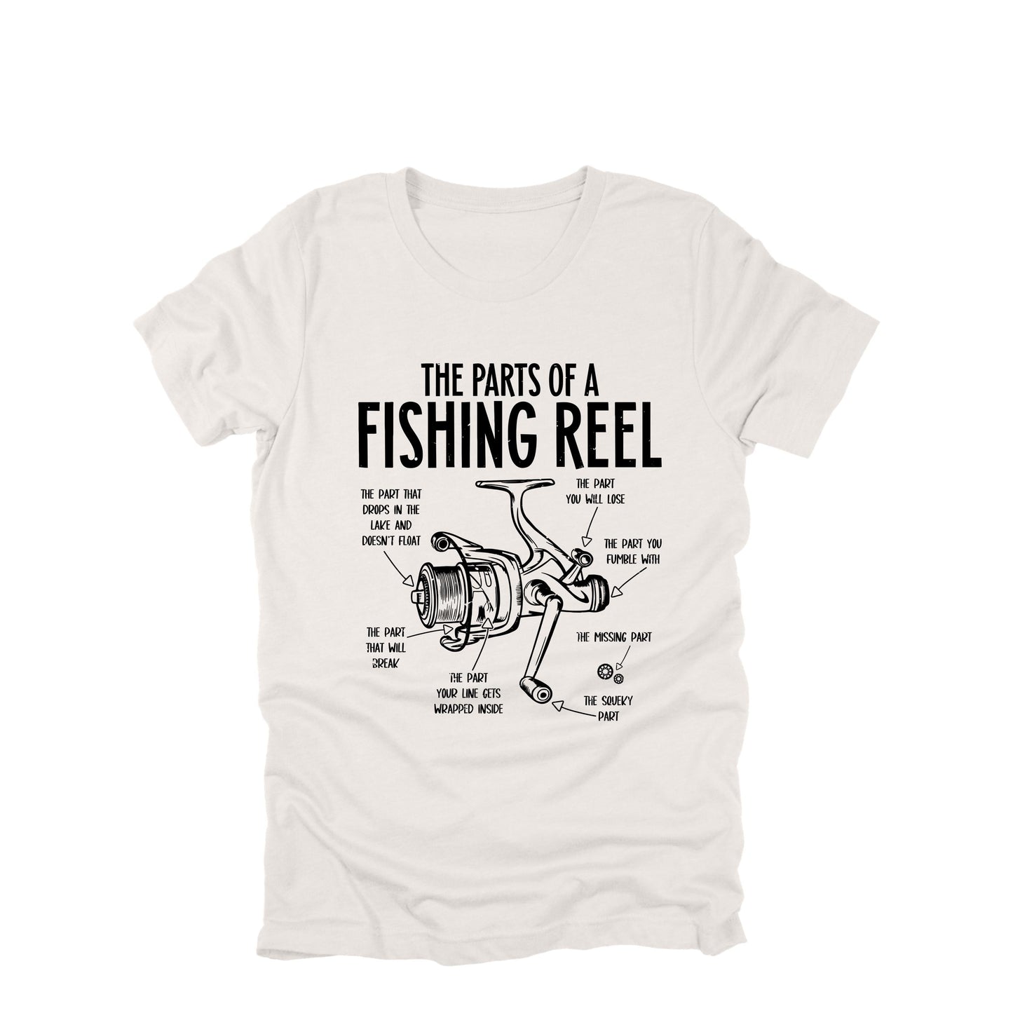 Parts of a Fishing Reel Funny Fishing Shirt, Fishing Shirt, Dad Lake Boat Trip Gift for Fishermen, Father's Day Mens Fishing T-Shirt