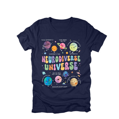 Neurodiverse Universe Shirt, Autism Awareness Tee, ADHD Mental Health Shirt, Special Education Retro Planet Graphic Tee