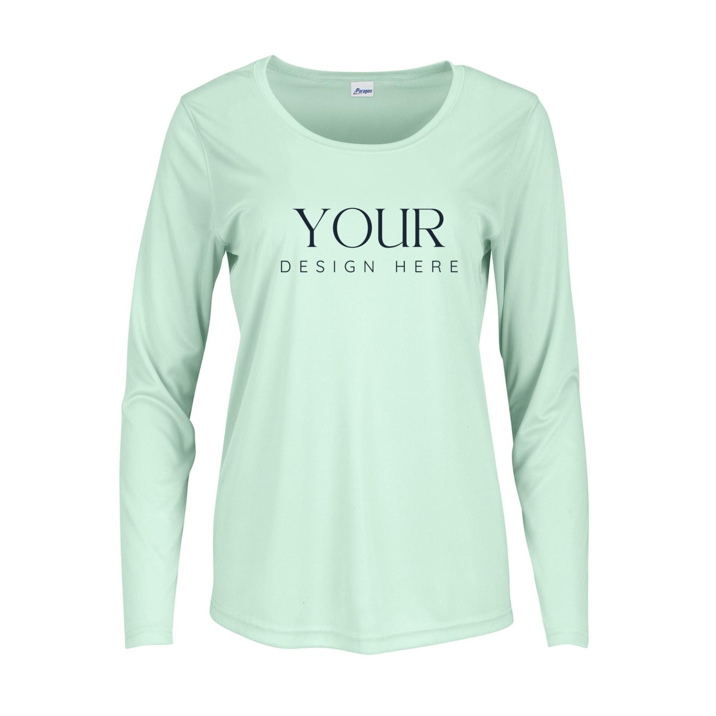 Custom Ladies Fit Performance Shirt: Personalized Lightweight Crewneck
