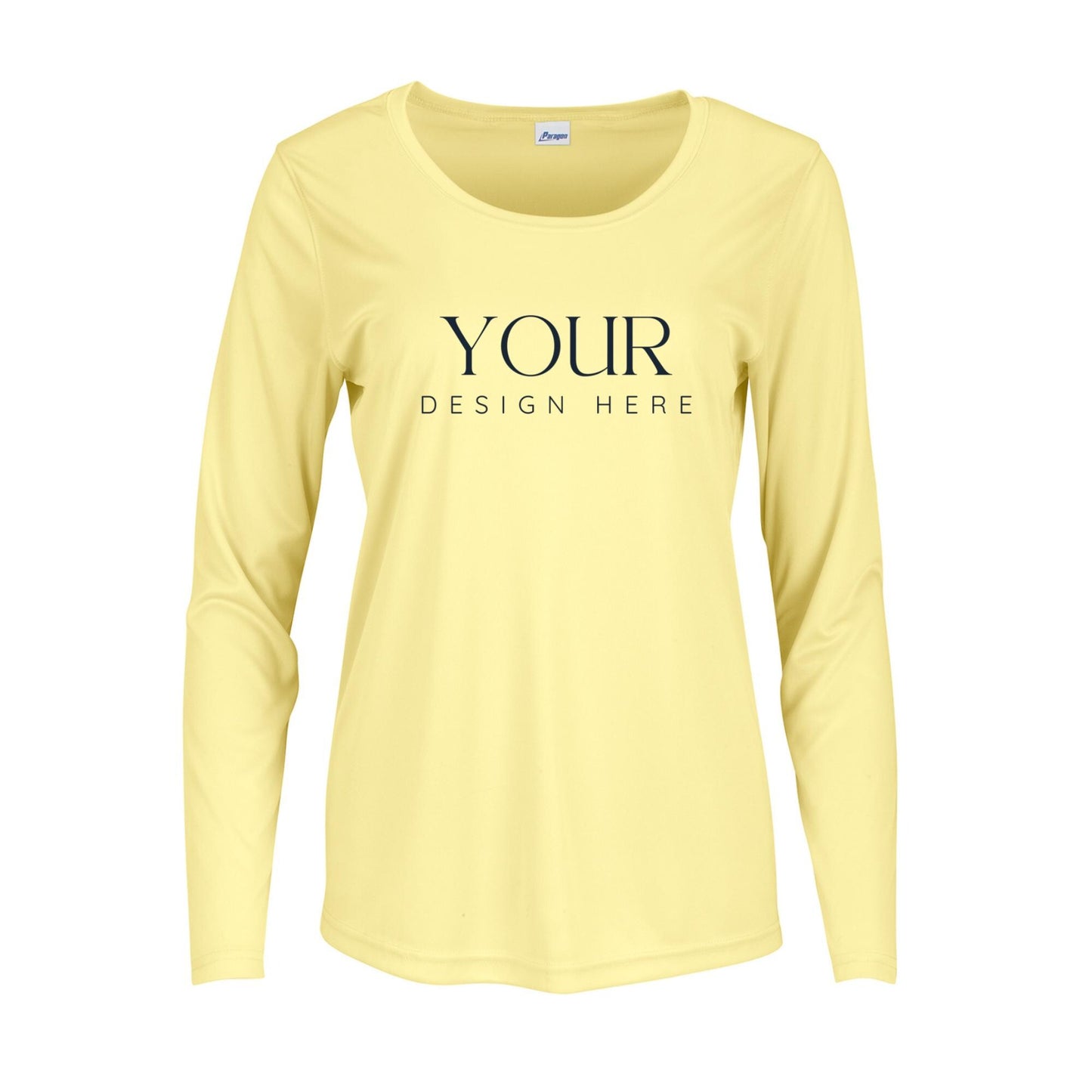 Custom Ladies Fit Performance Shirt: Personalized Lightweight Crewneck