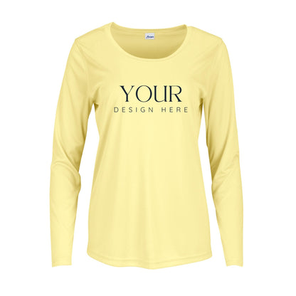 Custom Ladies Fit Performance Shirt: Personalized Lightweight Crewneck