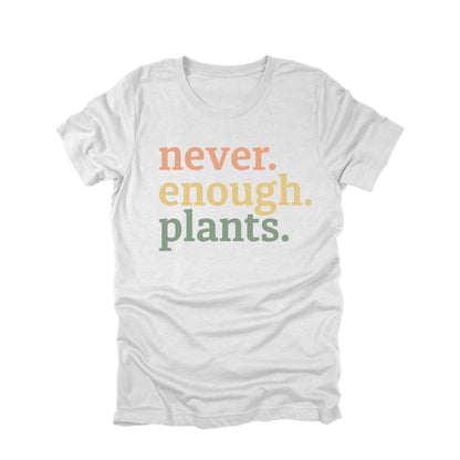 Gardening T-Shirt, Never Enough Plants, Casual Plant Lover Graphic Tee
