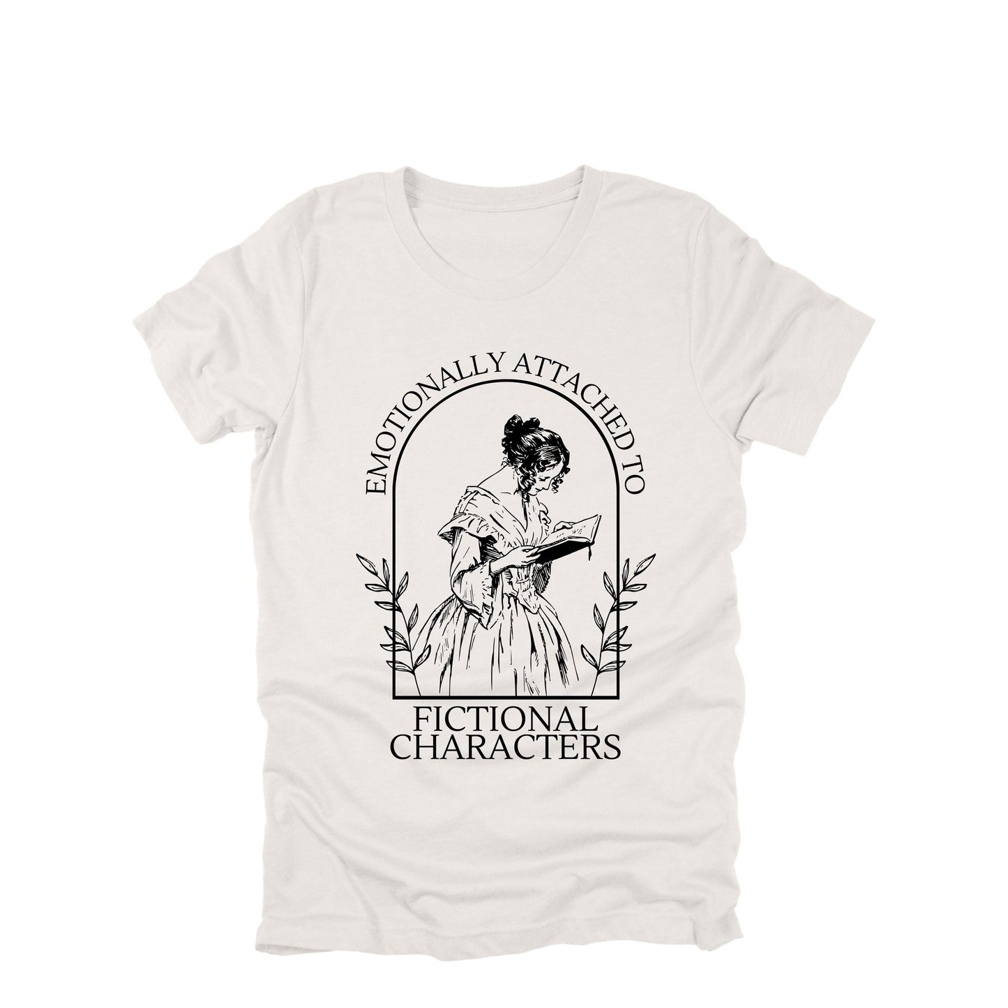 Emotionally Attached to Fictional Characters Shirt, Book Lover Tee, Reader Gift, Introvert Shirt, Literary Aesthetic T Shirt