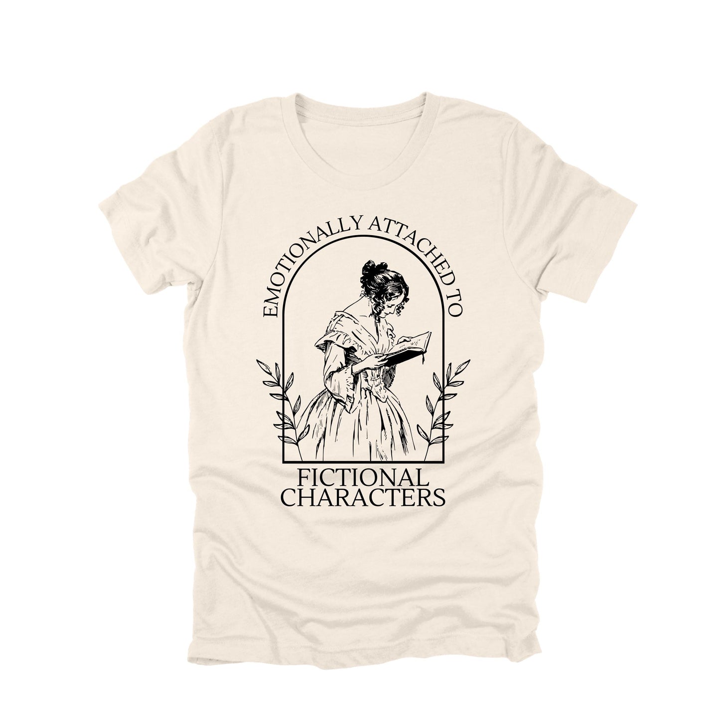 Emotionally Attached to Fictional Characters Shirt, Book Lover Tee, Reader Gift, Introvert Shirt, Literary Aesthetic T Shirt