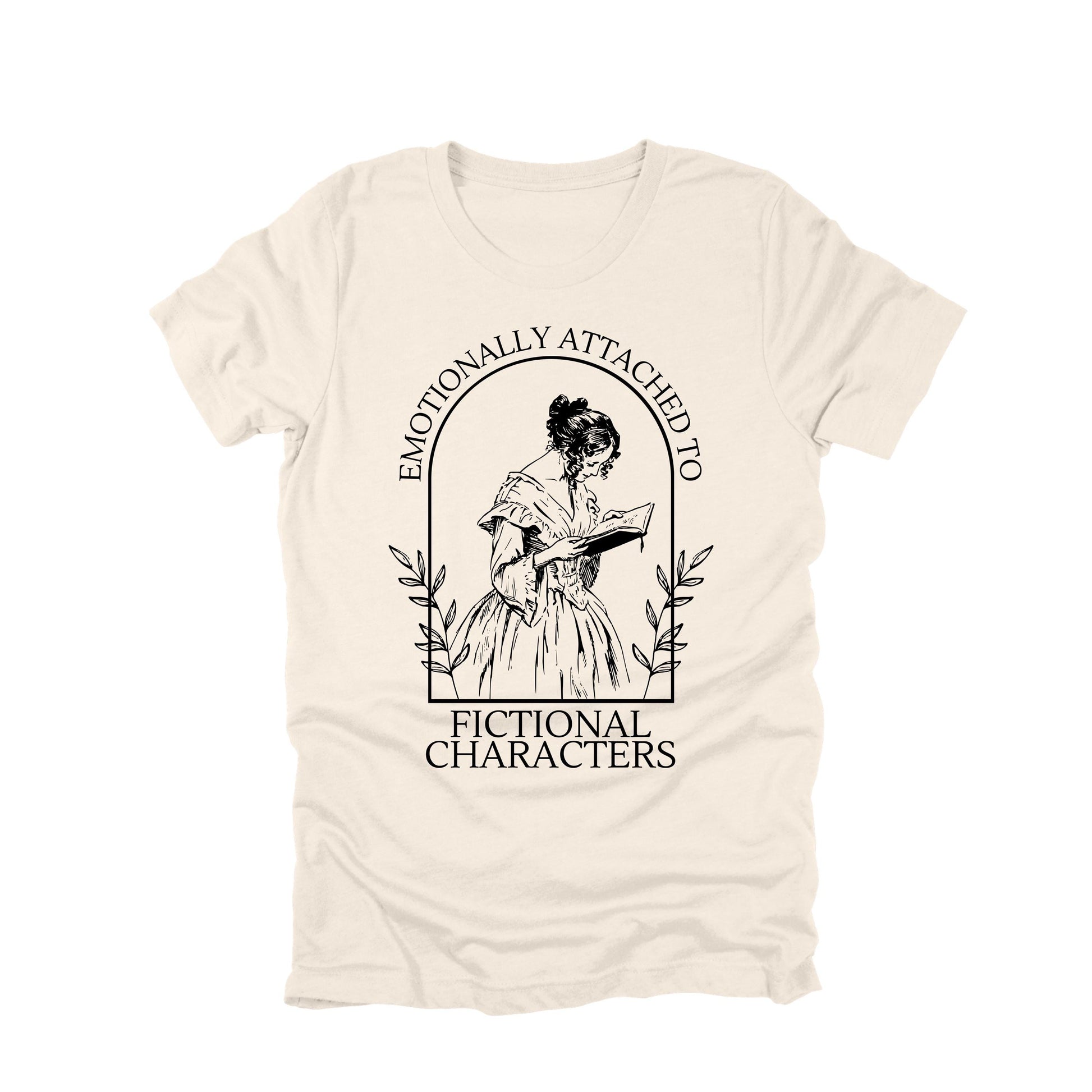 Emotionally Attached to Fictional Characters Shirt, Book Lover Tee, Reader Gift, Introvert Shirt, Literary Aesthetic T Shirt
