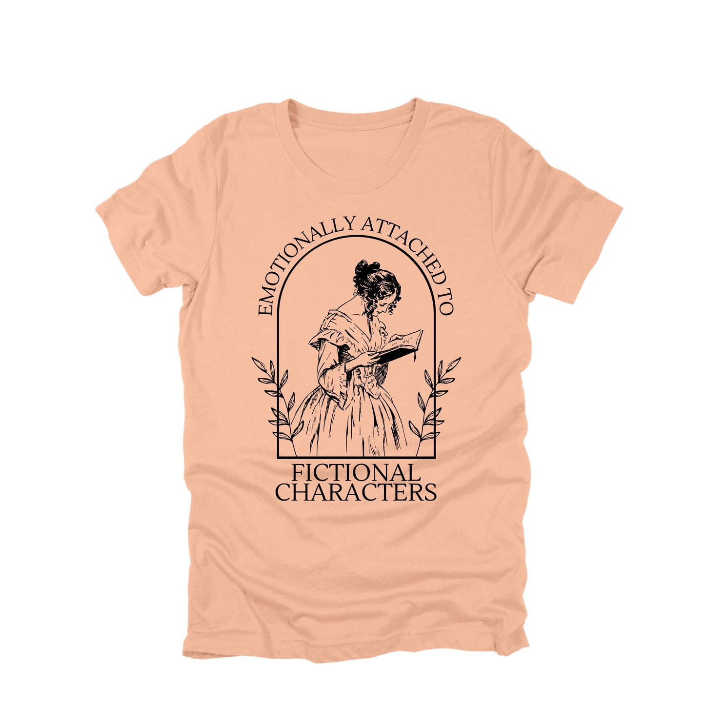 Emotionally Attached to Fictional Characters Shirt, Book Lover Tee, Reader Gift, Introvert Shirt, Literary Aesthetic T Shirt