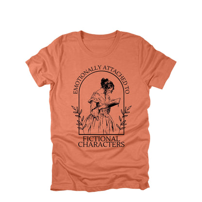Emotionally Attached to Fictional Characters Shirt, Book Lover Tee, Reader Gift, Introvert Shirt, Literary Aesthetic T Shirt