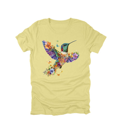 Floral Hummingbird Shirt - Soft, Comfortable Cotton Tee
