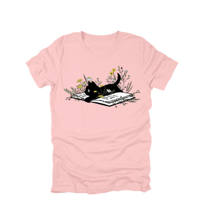Black Cat Book Shirt, Cat Lover Book Shirt, Reading Cat Tee, Book Lover Shirt, Floral Cat Shirt, Cute Cat Graphic Tee