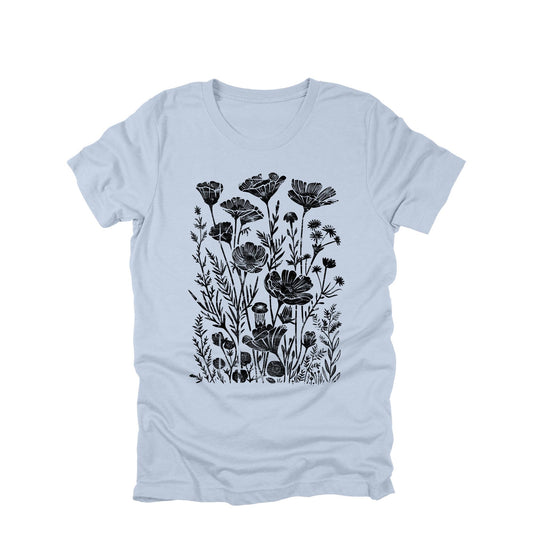 Floral Graphic Shirt: Black Distressed Style