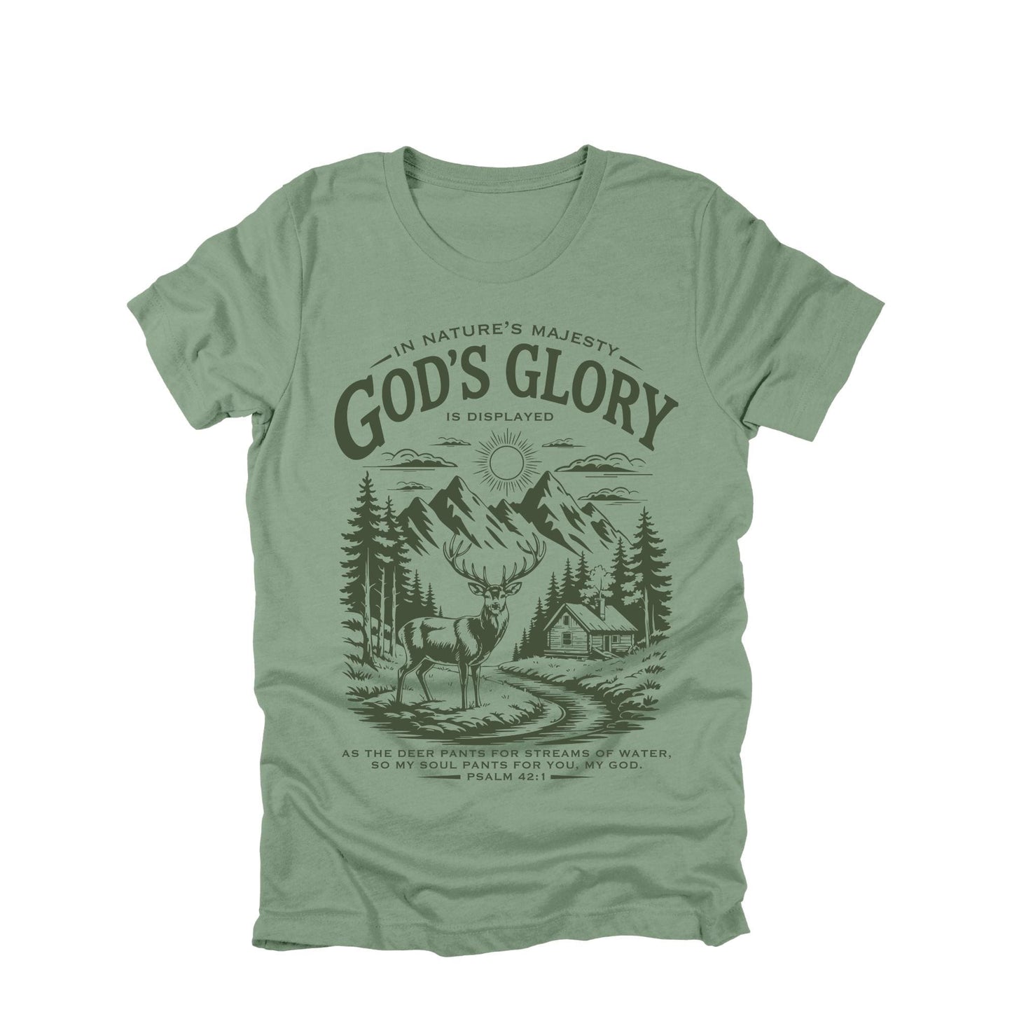 God's Glory is Displayed Christian Bible Shirt, Faith Shirt, Jesus Shirt, Religious Graphic Tee, Faith Tee, Christian Gift