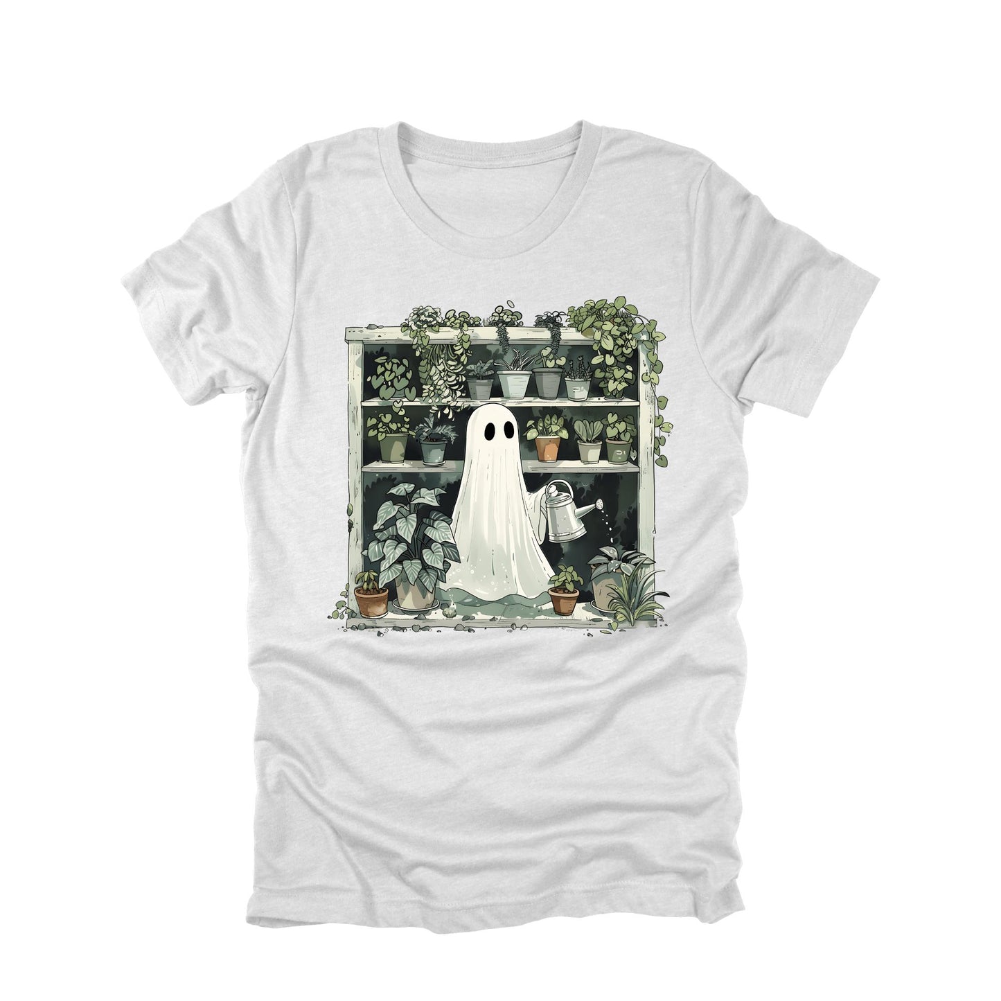 Funny Plant Ghost T-shirt, Spooky Plant Lady Shirt, Plant Lover Tee, Ghost Plant Top, Spooky Gardener Shirt