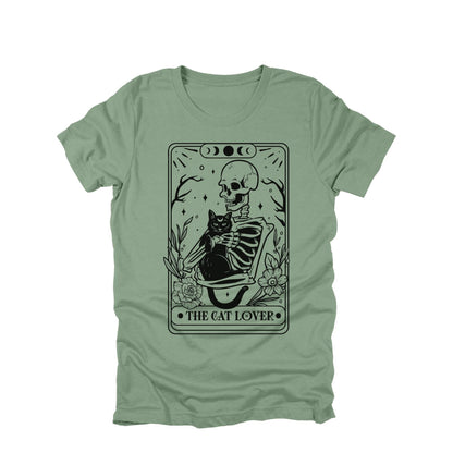 The Cat Lover Tarot Shirt, Skeleton Cat Shirt, Gothic Cat Lover Tee, Witchy Cat Graphic Tee, Dark Aesthetic Cat Shirt