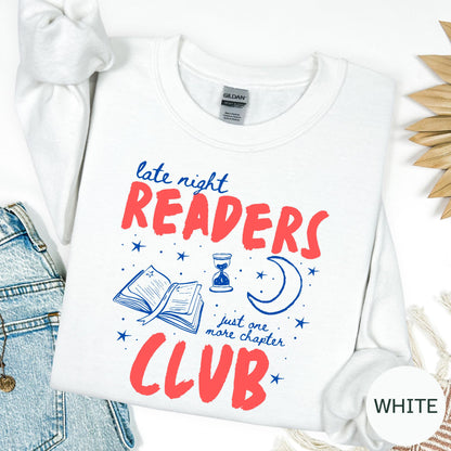 Late Night Readers Club Book Lover Sweatshirt