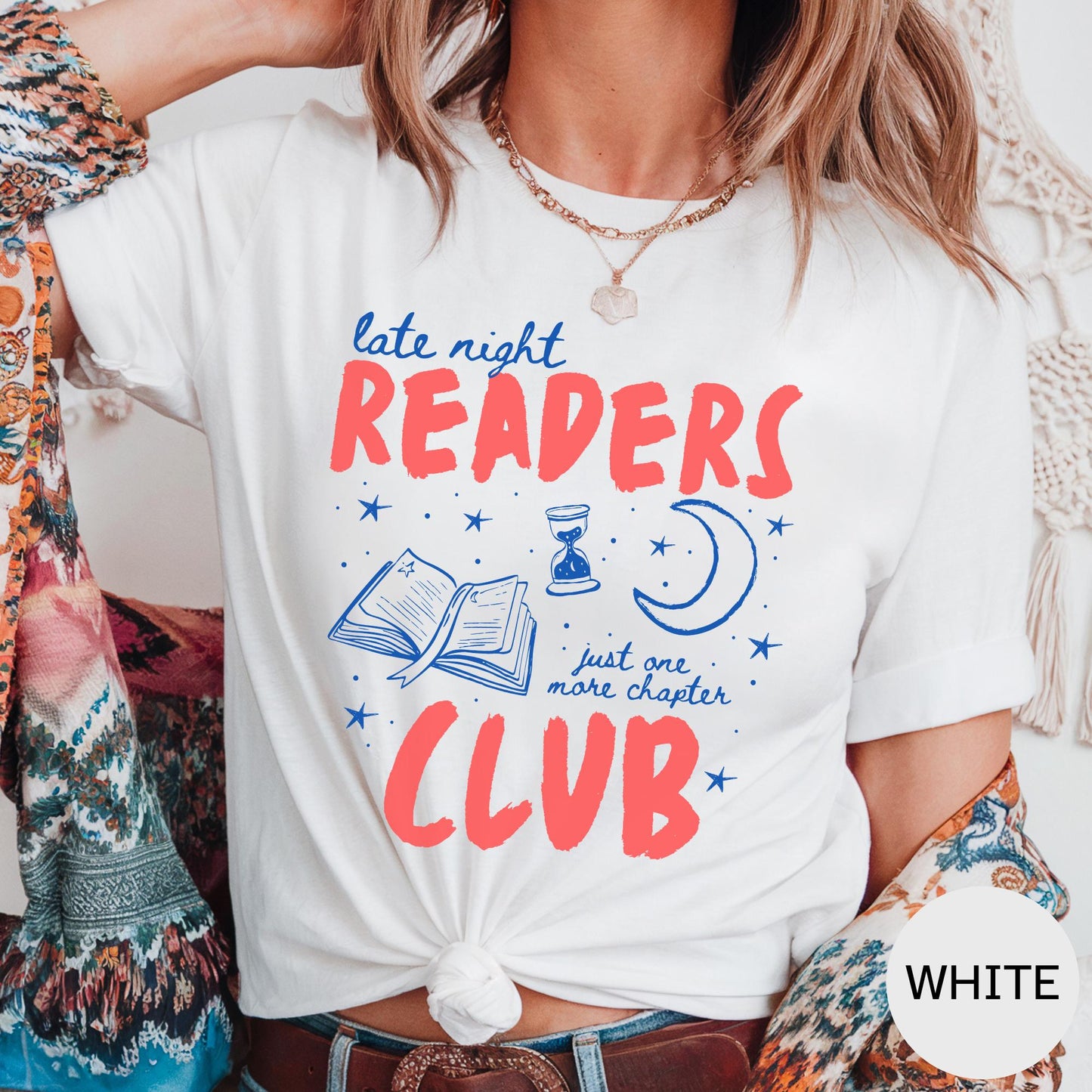 Book Lover Shirt, Late Night Readers Club Shirt