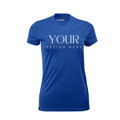 Ladies UPF Short Sleeve Crew Neck Custom Sun Shirt, Crew Neck Short Sleeve UPF Shirt, Personalized Performance Tee, Custom Logo Shirt
