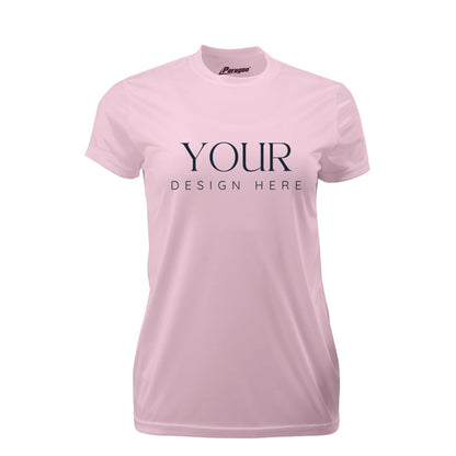 Ladies UPF Short Sleeve Crew Neck Custom Sun Shirt, Crew Neck Short Sleeve UPF Shirt, Personalized Performance Tee, Custom Logo Shirt