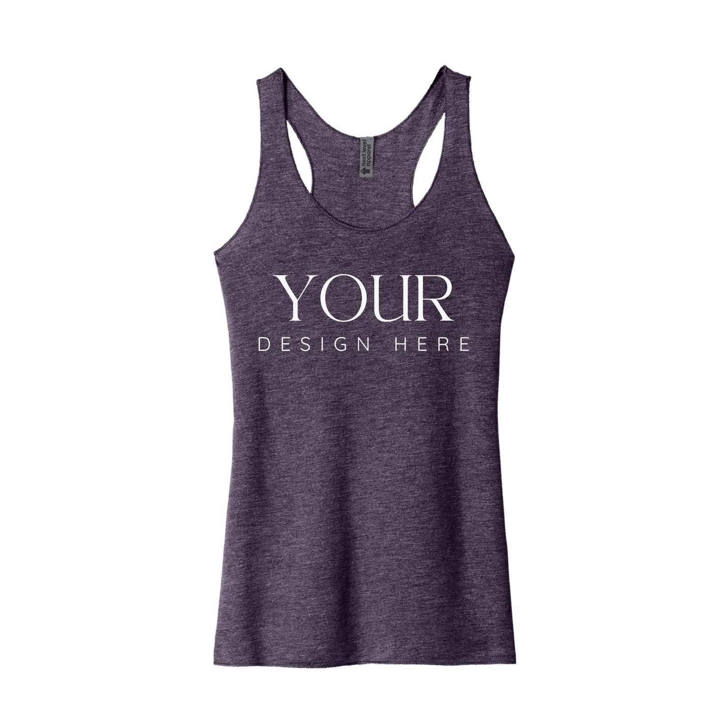 Custom Tank Top Next Level 6733, Personalized Racerback Tank, Women’s Workout Tank, Custom Graphic Tank, Summer Vacation Shirt